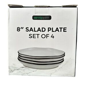 Servappetit 8" Salad Plate‎ Set of 4 NIB